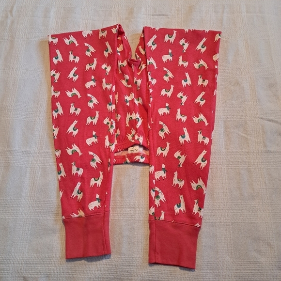 Mini Boden girls size 12 years llama pajama pants red with white llama's, new - Picture 4 of 7